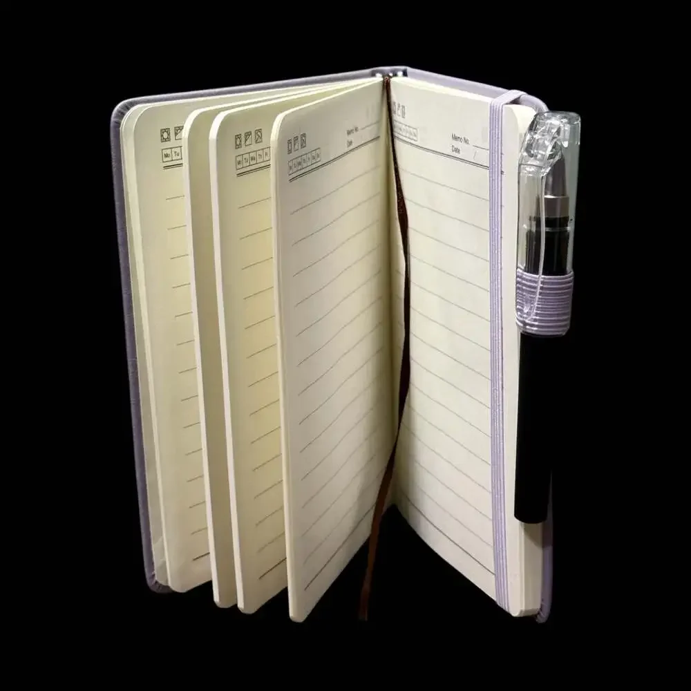 Dark Lilac Tree of Life Embossed Small Hardcover Lined Journal with Pen